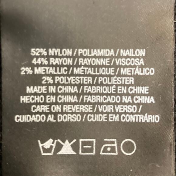 Tahari cut-out choker sweater top, NEW ladies small black short sleeve V-neck - Picture 7 of 8